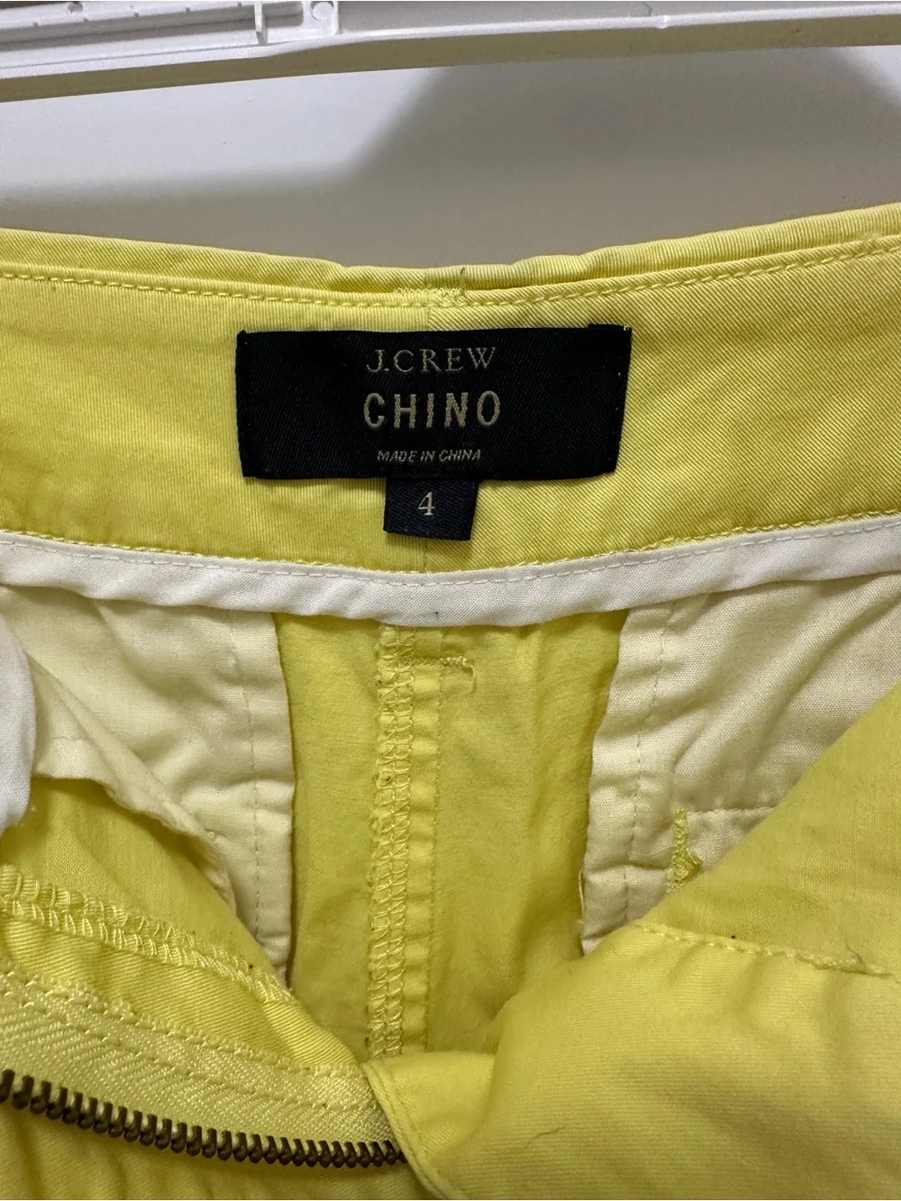 J. Crew Bright Yellow Cotton Chino Shorts